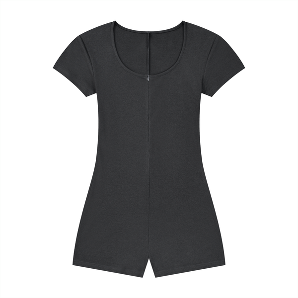 Waran Women’s Dual-Function Cape Tie-Waist Romper 250GSM