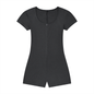 Women's Dual-Function Cape Tie-Waist Romper 250GSM
