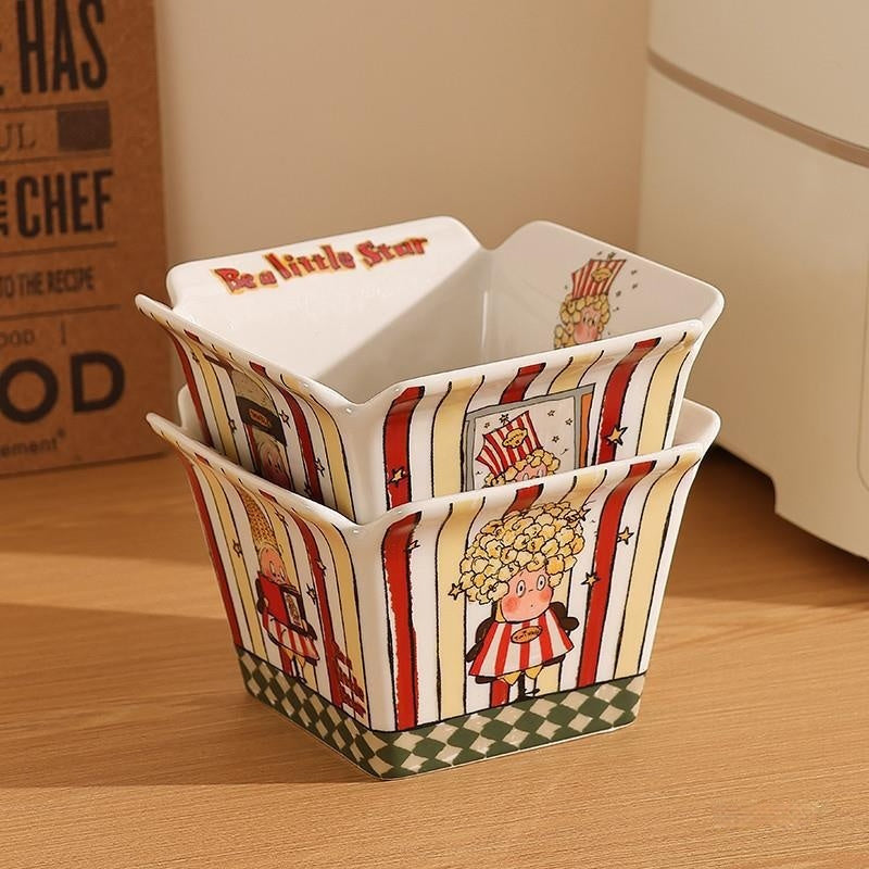XINGX ceramic Popcorn Bowl