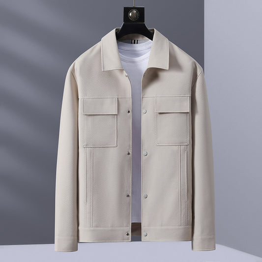 Casual Polo Collar Top cardigan