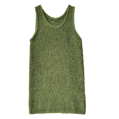Layered Wool Knit Sweater Dress