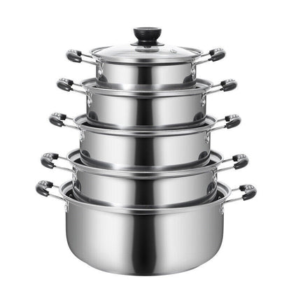 Stainless Steel Saucepan Induction 5Pcs