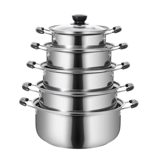 Stainless Steel Saucepan Induction 5Pcs