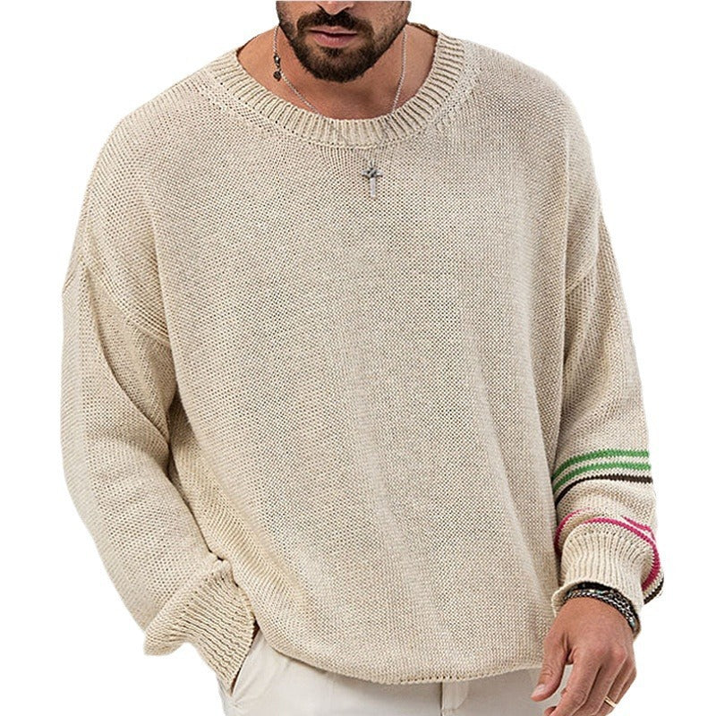 Mens Pullover Long Sleeve Sweater
