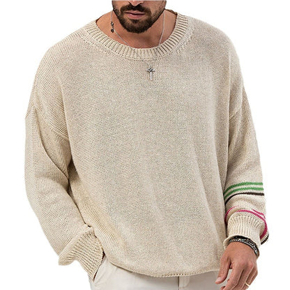 Mens Pullover Long Sleeve Sweater