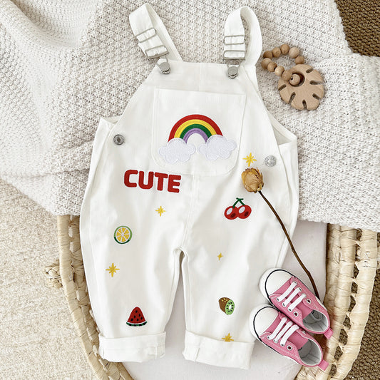Embroidered Pure Cotton pants