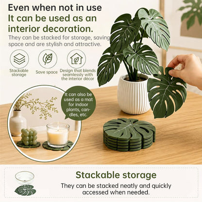Monstera Leaf 3D Printed Coasters