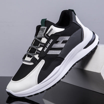Nouvelles baskets pour hommes, maille tissée respirante, chaussures de course décontractées
