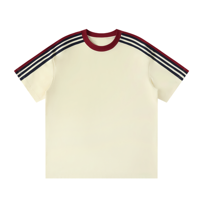 Waran Unisex Colorblock Striped T-Shirt