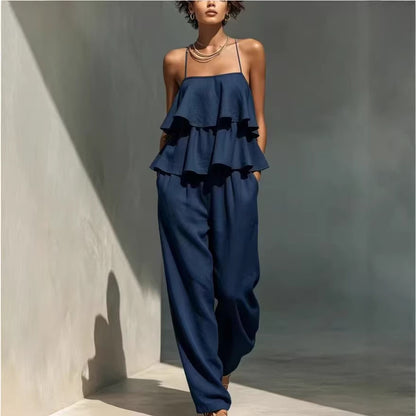 Women's Camisole And Casual Pants Set