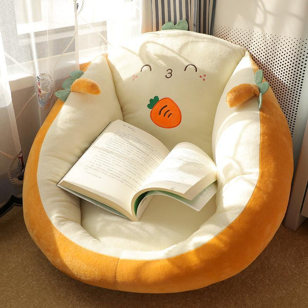 Ground smooth fabric Stool