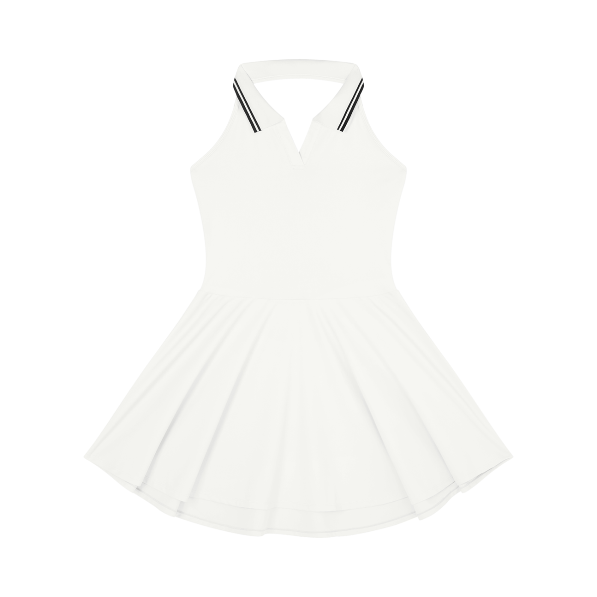 Women's Collared Halter A-Line Tennis Dress 210GSM