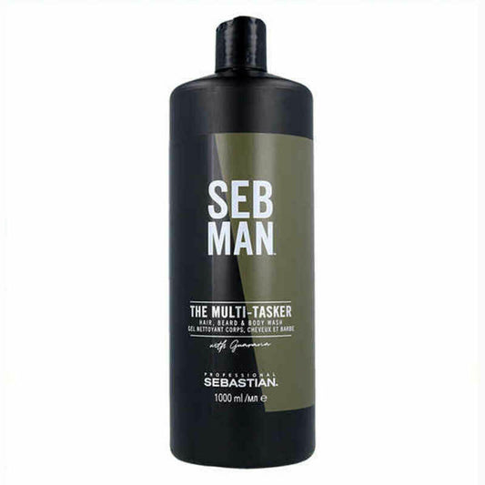 3-in-1 Gel, Shampoo and Conditioner Seb Man The Multitasker 1 L Hair Beard