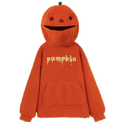 Halloween Pumpkin Head Retro Hoodie Unisex