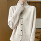 Women's Vintage Stand Collar Knit Cardigan Top