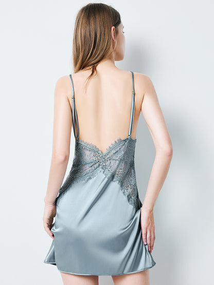 Lace suspender nightdress