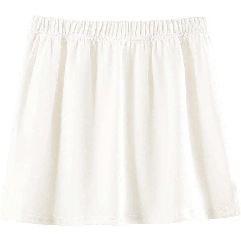 Buttock-Blocking Skirt Womens Spring New Pure Cotton Layered Bottom-Hiding Skirt