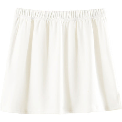Buttock-Blocking Skirt Womens Spring New Pure Cotton Layered Bottom-Hiding Skirt