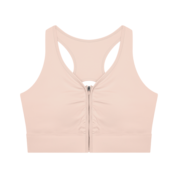 Women’s Cropped Zip Yoga Sports Bra