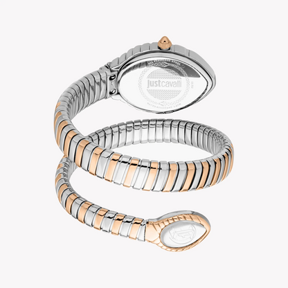Just Cavalli Women's Two Tone Watch, Silver Dial | Jc1l322m0065