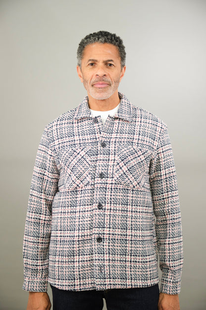 Bart Overshirt - Navy Pink