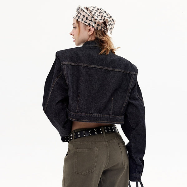 Short Denim Jacket Casual - Stuffs & Savers