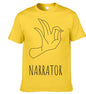 T-shirt à manches courtes imprimé gestes pour hommes – T-shirt graphique décontracté Streetwear