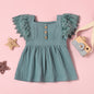 Kids Solid Color Sleeveless Dress