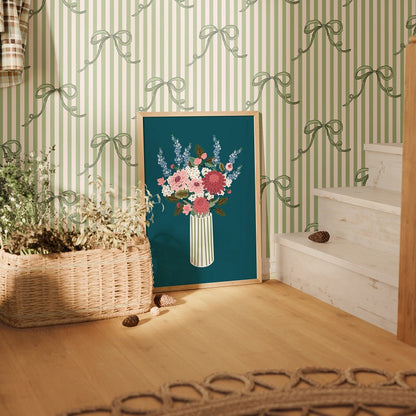 PIROUETTE SOFT MOSS WALLPAPER