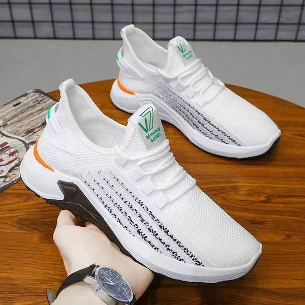 Chaussures décontractées tissées en maille respirante pour hommes