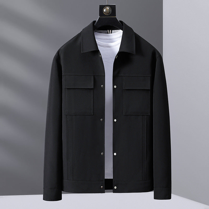 Casual Polo Collar Top cardigan