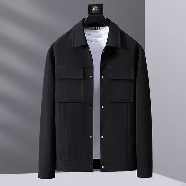 Casual Polo Collar Top cardigan