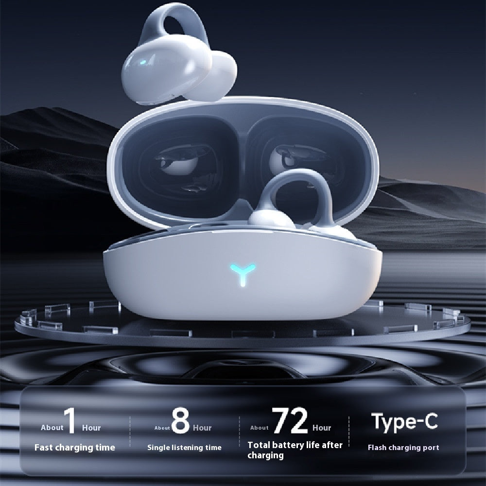 Wireless Bone Conduction Ear Clip Earphones