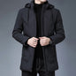 Mid-length warm cotton jacket