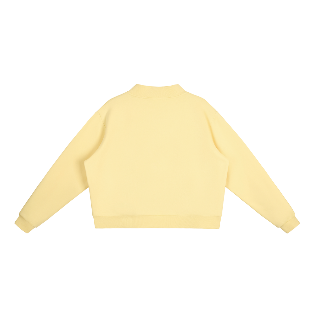 Waran Fleece Mock-Neck Crew Sweatshirt