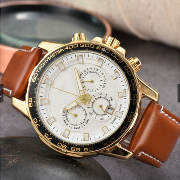 Men's Six-pin Full-function Quartz Watch