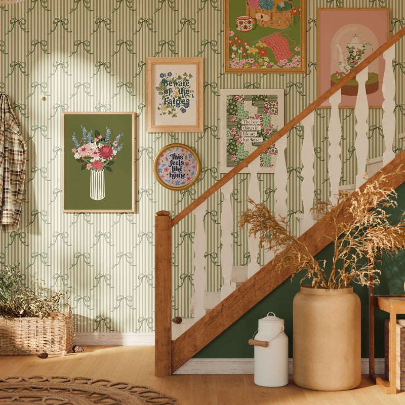 PIROUETTE SOFT MOSS WALLPAPER