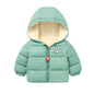 Children's Down Cotton-padded Warm Coat With Extra Fleece Lining
