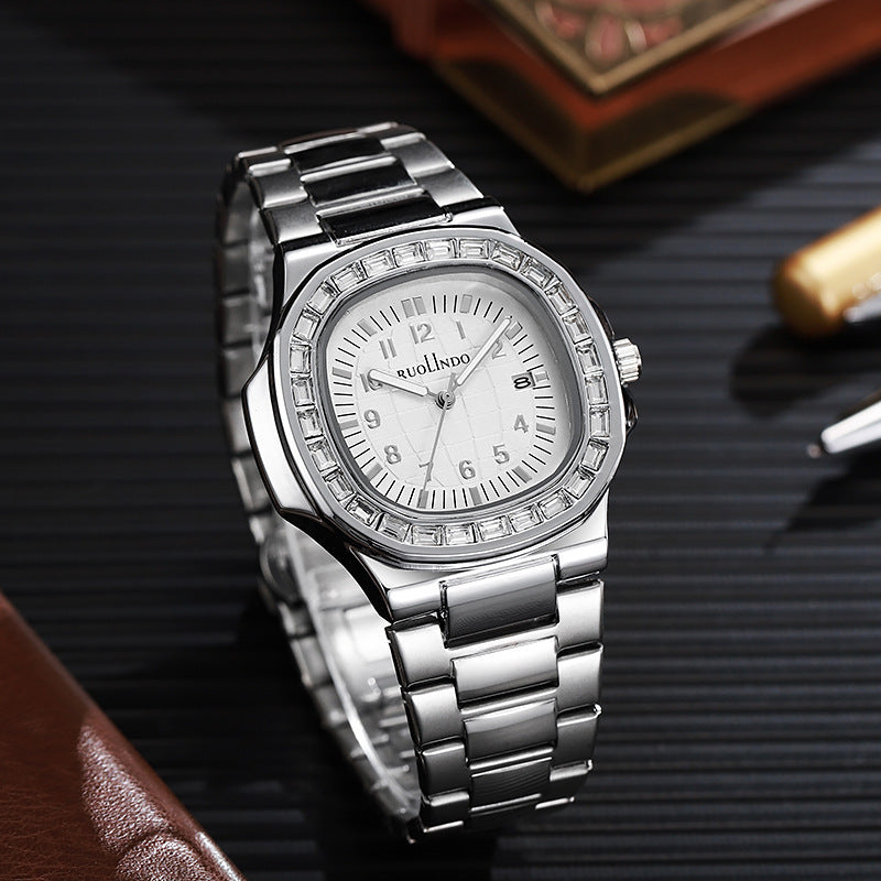RUOLINDO Stainless Steel Luminous Men's Watch