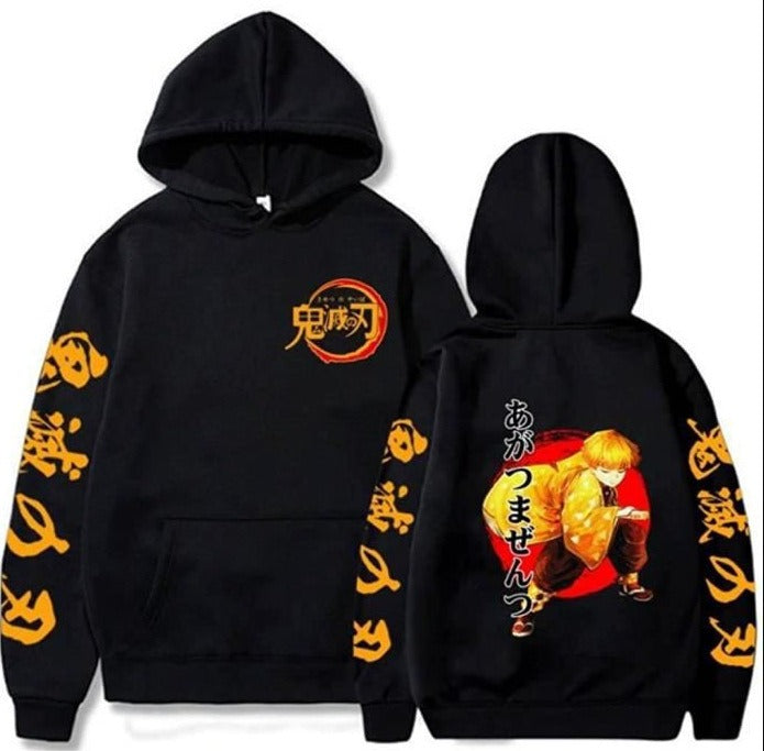 Blade Flame Pillar casual pullover hoodie