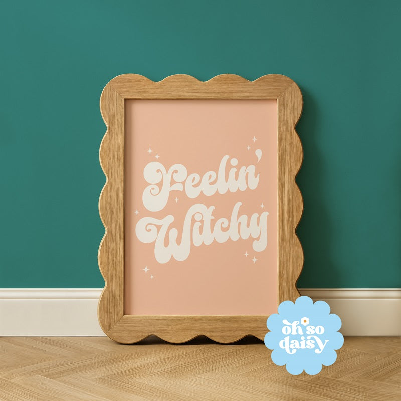 FEELIN' WITCHY PEACH PRINT