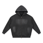 Sunfade Two-way Zipper Boxy Fleece Hoodie
