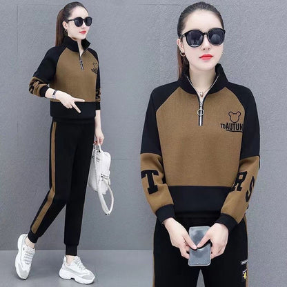 Fashion Casual Hoodie Two-Piece Set