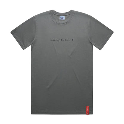 NVYSKN Mens Cotton Latin Design T Shirt “Non Progredi Est Regredi”