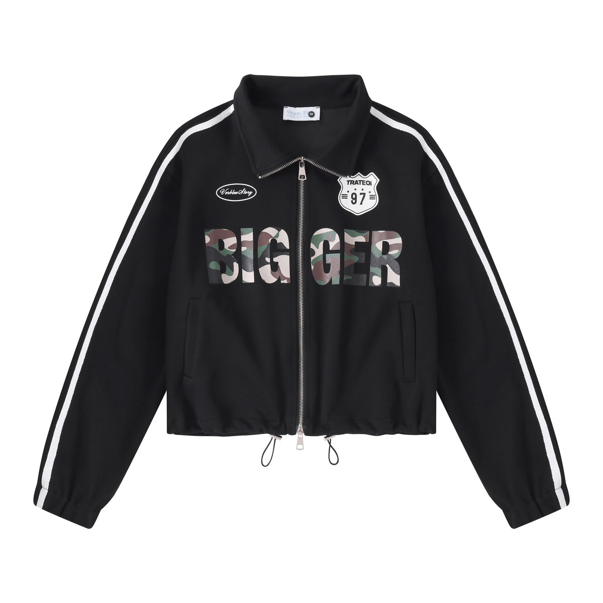Stand Collar Loose Fit Jacket