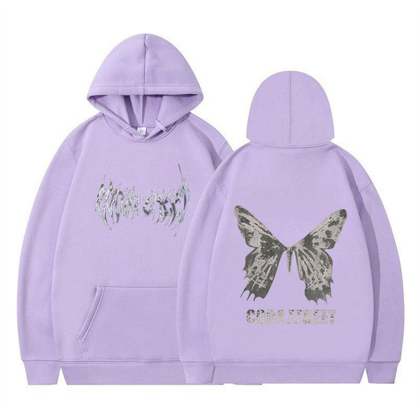 Hip Hop Butterfly Hoodie Streetwear