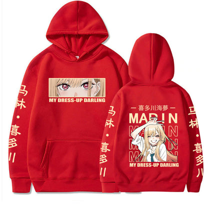 Marin Kitagawa Cute Graphic Print hoodies