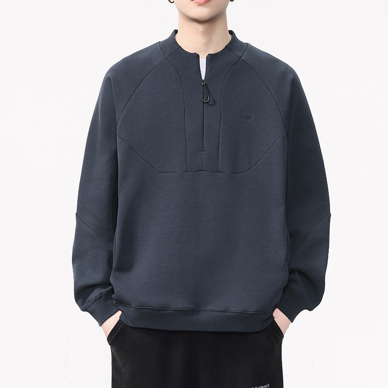 Heavyweight Half Zip Crewneck Sweatshirt Loos