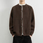Men's Round Neck Cardigan Sweater