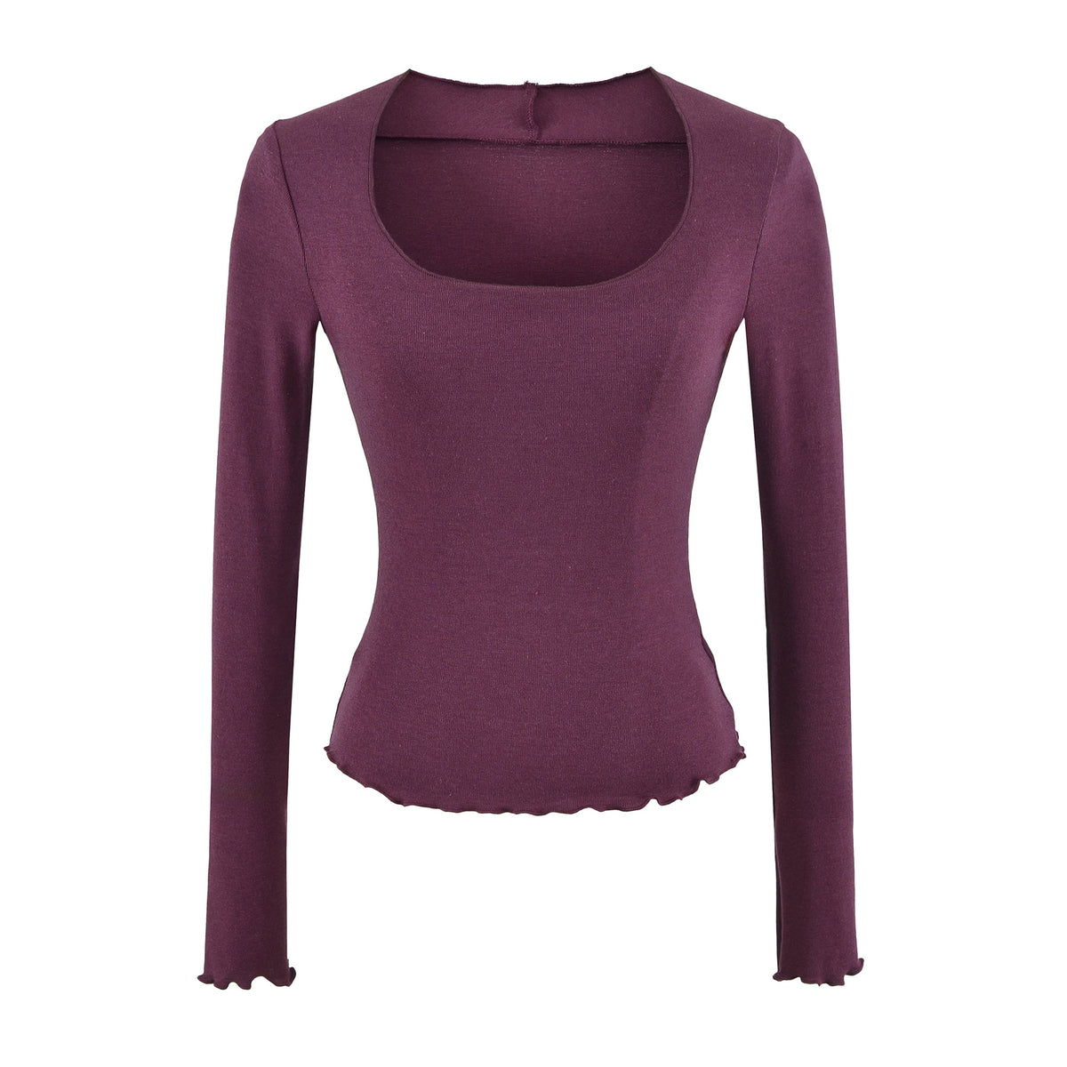 Women's U-Neck Long Sleeve T-Shirt